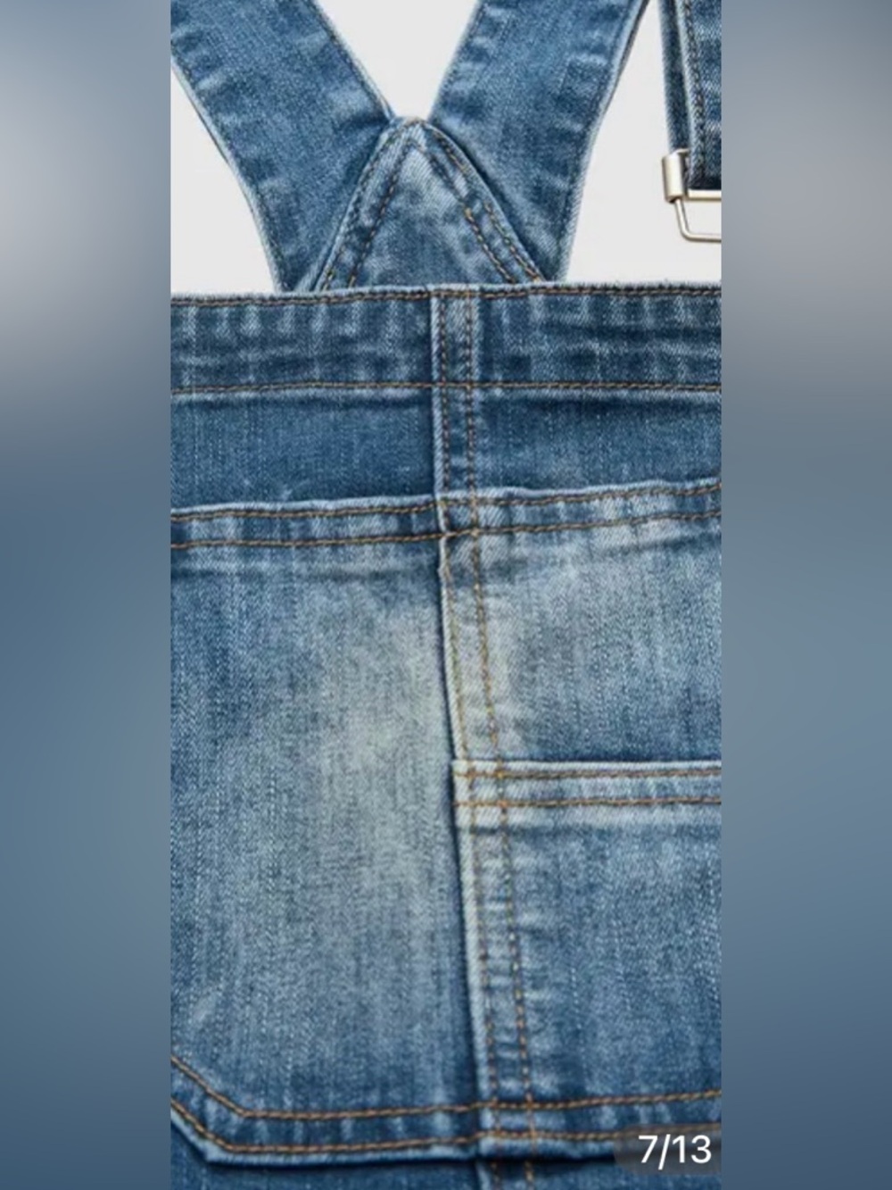 Flamingals Wash Patch Pocket Barrel Overalls Size 2XL (14-16) NWT - Picture 6 of 15